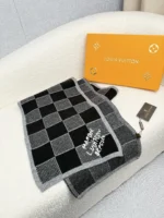 Louis Vuitton Damier Heritage Knit Wool Scarf - Image 6