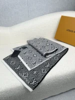 Louis Vuitton Monogram Jacquard Knit Wool Scarf - Image 6