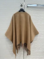 Burberry Check Cashmere Cape - Image 6