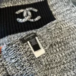 Chanel CC Knit Cashmere Scarf - Image 6