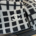 Chanel CC Check Knit Scarf - Image 6
