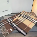 Burberry Check Equestrian Knight Wool Scarf - Image 7