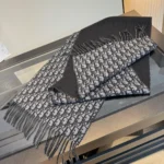 Dior Oblique Reversible Cashmere Scarf - Image 7