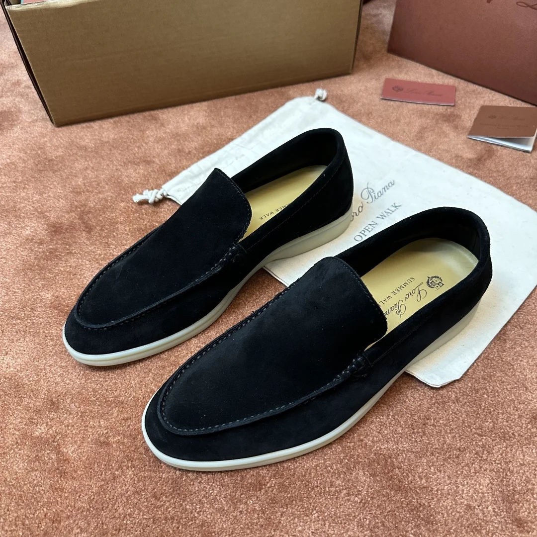 6-2256 Loro Piana Summer Walk Men's Moccasin Shoes - Image 1