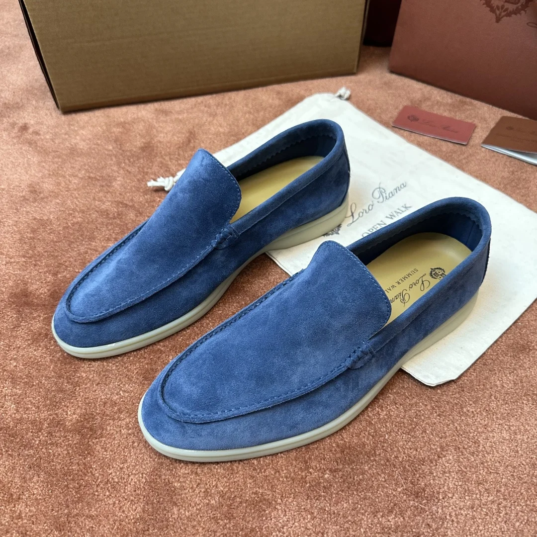 6-2261 Loro Piana Summer Walk Men's Moccasin Shoes - Image 1