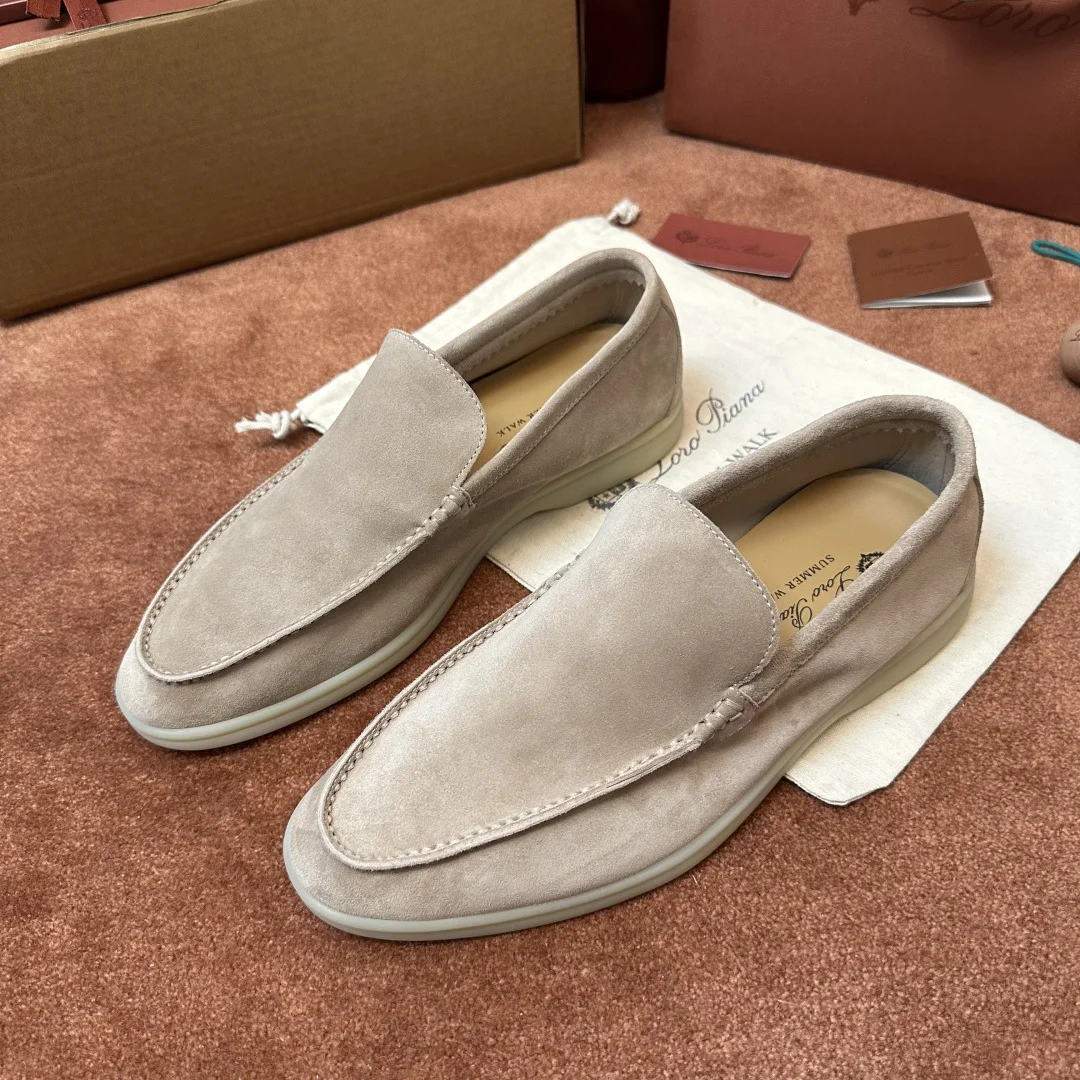 6-2263 Loro Piana Summer Walk Men's Moccasin Shoes - Image 1