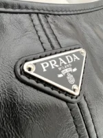 Prada Soft Lux Aimee Medium Leather Shoulder Bag 32cm - Image 6