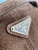 Prada LuxSoft Bonnie Suede Bag 32cm - Image 6