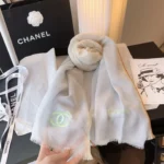 Chanel Gradient Cashmere Stole with Embroidered CC 110x200cm - Image 6