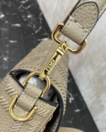Fendi Baguette FF Embossed Leather Bag 27cm - Image 6