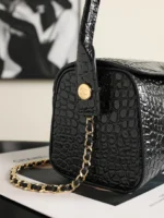 Chanel 26A Bowling Bag with Chain 23cm - Image 6