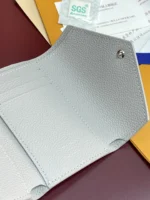 Louis Vuitton Victorine Wallet Monogram Empreinte Grey 12cm - Image 6