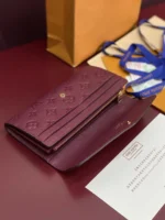 Louis Vuitton Sarah Wallet Monogram Empreinte Bordeaux 19cm - Image 6