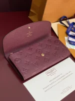 Louis Vuitton Emilie Wallet Monogram Empreinte Bordeaux 19cm - Image 6