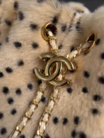 Chanel Leopard Print Mini 25 Bag with Chain Strap - Image 6