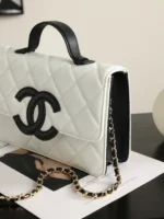 Chanel New 2026 Panda Color Kangpeng Small Wallet Model 6554 16x24x5cm - Image 6