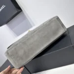 Chanel MaxiC Suede Handbag - Image 6