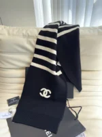 Chanel Knit Cashmere Scarf 175*30cm - Image 6