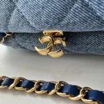 Chanel OHANEL Denim Shoulder Bag 26cm - Image 6