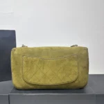 Chanel Maxi Suede Handbag in Army Green - Image 6