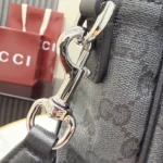 Gucci Essence Classic GG Messenger Bag Black 35.5cm - Image 6