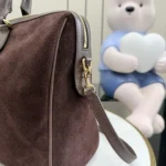 Gucci Borsetto Horsebit Suede Boston Bag 38.5cm - Image 6