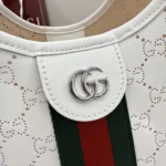 Gucci Giglio Perforated GG Leather Tote Bag 25cm - Image 6