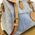 Louis Vuitton Speedy Bandouliere 30 Denim M2A209 - Image 6