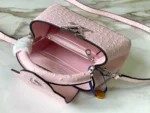 Louis Vuitton Capucines Mini Pink Ostrich Crystal LV N85512 21cm - Image 6
