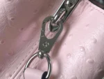 Louis Vuitton Capucines BB Pink Ostrich Crystal LV N85512 27cm - Image 6