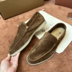 Loro Piana Summer Walk Men's Suede Moccasin FAE8124 H0L5 - Image 6