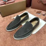 Loro Piana Summer Walk Men's Suede Moccasin FAE8124 50W3