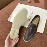 Loro Piana Summer Charms Walk Women's Suede Moccasin FAE5444 MOTT - Image 6