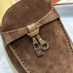Loro Piana Summer Charms Walk Women's Suede Moccasin FAE5444 H0L5 - Image 6