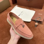 Loro Piana Summer Charms Walk Women's Suede Moccasin FAE5444 30GB - Image 6