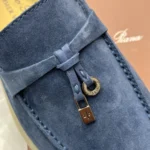 Loro Piana Summer Charms Walk Women's Suede Moccasin FAE5444 W0YZ - Image 6