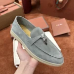 Loro Piana Summer Charms Walk Women's Suede Moccasin FAE5444 508G - Image 6