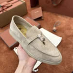 Loro Piana Summer Charms Walk Women's Suede Moccasin FAE5444 A120 - Image 6