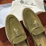 Loro Piana Summer Charms Walk Women's Suede Moccasin FAE5444 50I5 - Image 5