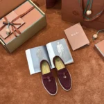 Loro Piana Summer Charms Walk Women's Suede Moccasin FAE5444 Q07N - Image 6