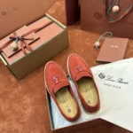 Loro Piana Summer Charms Walk Women's Suede Moccasin FAE5444 L0AU - Image 6