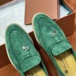 Loro Piana Summer Charms Walk Women's Suede Moccasin FAE5444 50RT - Image 6