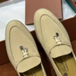 Loro Piana Summer Charms Walk Women's Suede Moccasin FAE5444 2096 - Image 5