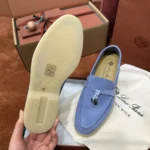 Loro Piana Summer Charms Walk Women's Suede Moccasin FAE5444 T15 - Image 5
