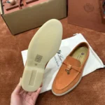 Loro Piana Summer Charms Walk Women's Suede Moccasin FAE5444 HOR4 - Image 5