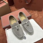 Loro Piana Summer Charms Walk Women's Suede Moccasin FAE5444 D746 - Image 6