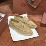Loro Piana Summer Charms Walk Women's Suede Moccasin FAE5444 D0IW - Image 6