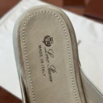 Loro Piana Charms Walk Babouche Women's Suede Mule FAL5900 D044 - Image 5