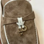 Loro Piana Charms Walk Babouche Women's Suede Mule FAL5900 HOVY - Image 5