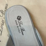 Loro Piana Charms Walk Babouche Women's Suede Mule FAL5900 60EU - Image 5